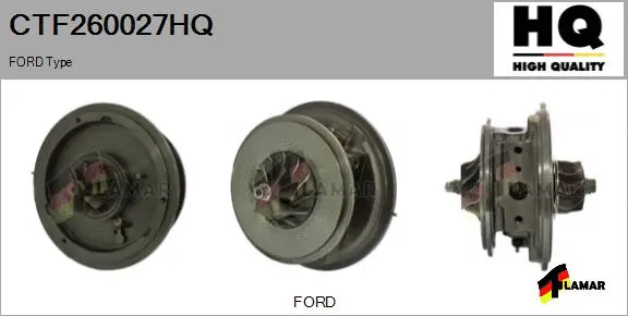 Core assembly, turbocharger (CTF260027HQ)