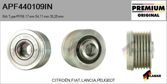 Belt Pulley, alternator (APF440109IN)