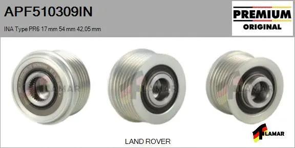 Belt Pulley, alternator (APF510309IN)