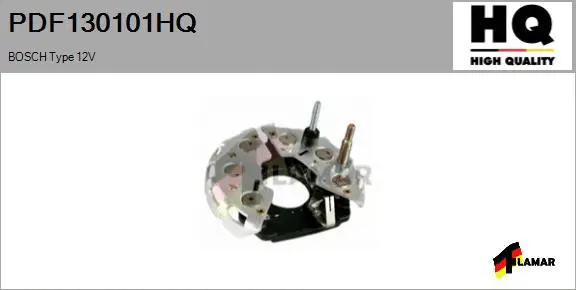 Rectifier, alternator (PDF130101HQ)