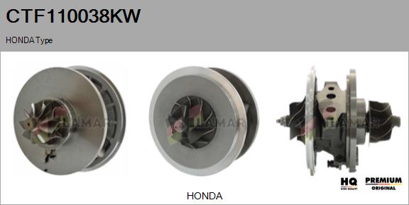 Core assembly, turbocharger (CTF110038KW)