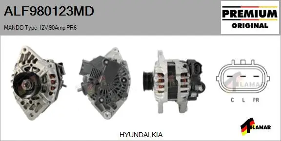 Alternator (ALF980123MD)