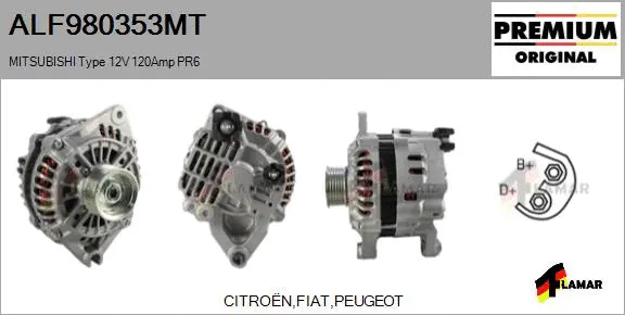 Alternator (ALF980353MT)