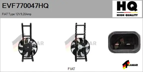 Electric Motor, radiator fan (EVF770047HQ)