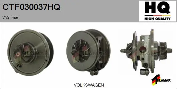 Core assembly, turbocharger (CTF030037HQ)