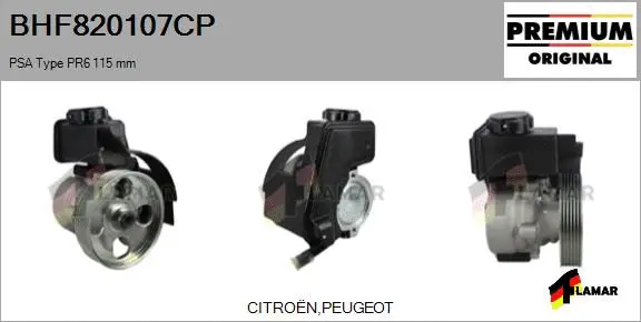 Hydraulic Pump, steering (BHF820107CP)
