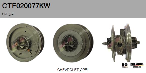 Core assembly, turbocharger (CTF020077KW)