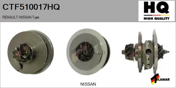 Core assembly, turbocharger (CTF510017HQ)