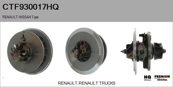 Core assembly, turbocharger (CTF930017HQ)