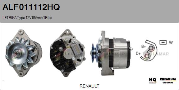 Alternator (ALF011112HQ)