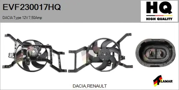 Electric Motor, radiator fan (EVF230017HQ)