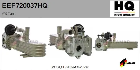 Cooler, exhaust gas recirculation (EEF720037HQ)