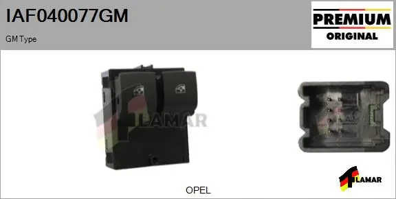 Switch, window regulator (IAF040077GM)