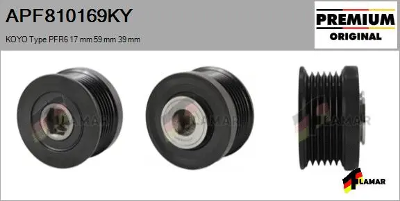 Belt Pulley, alternator (APF810169KY)