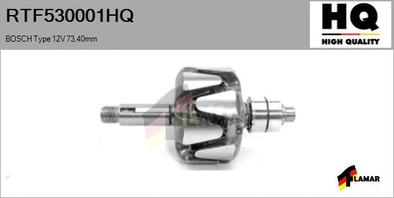 Rotor, alternator (RTF530001HQ)