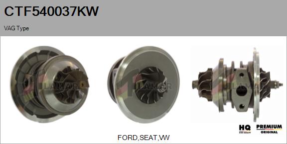 Core assembly, turbocharger (CTF540037KW)