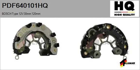 Rectifier, alternator (PDF640101HQ)