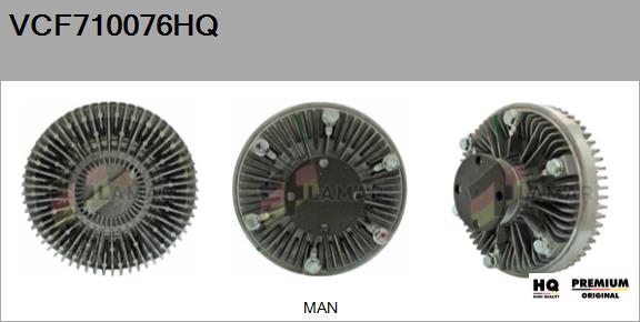 Clutch, radiator fan (VCF710076HQ)