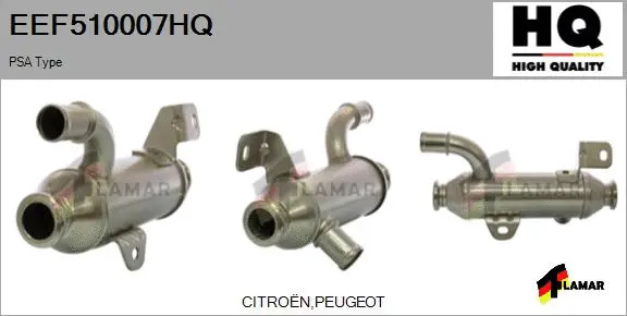 Cooler, exhaust gas recirculation (EEF510007HQ)