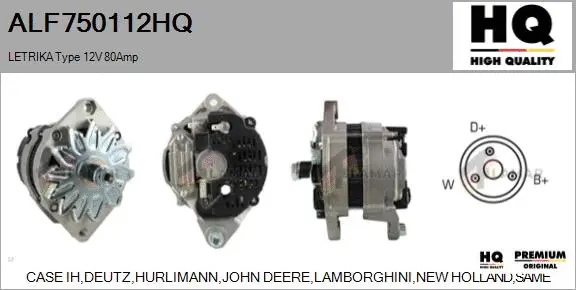 Alternator (ALF750112HQ)