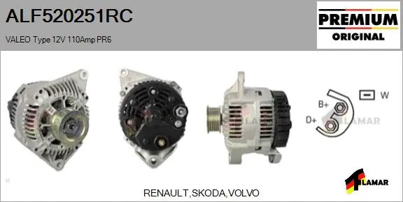 Alternator (ALF520251RC)