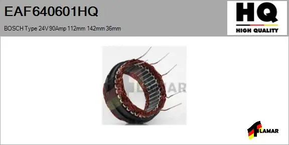 Stator, alternator (EAF640601HQ)