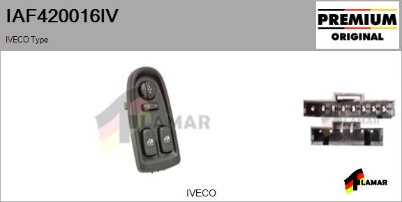 Switch, window regulator (IAF420016IV)