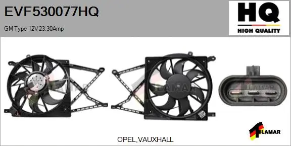 Electric Motor, radiator fan (EVF530077HQ)