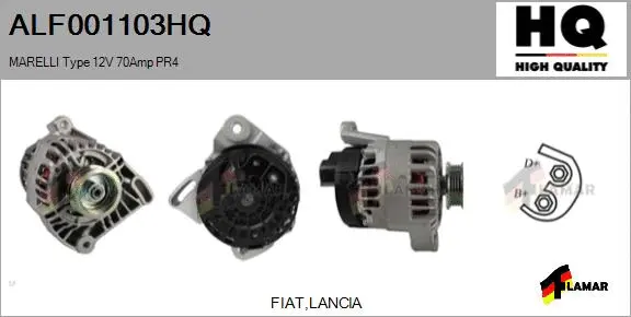 Alternator (ALF001103HQ)