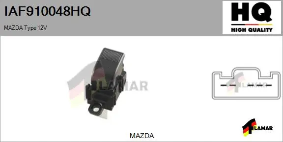 Switch, window regulator (IAF910048HQ)