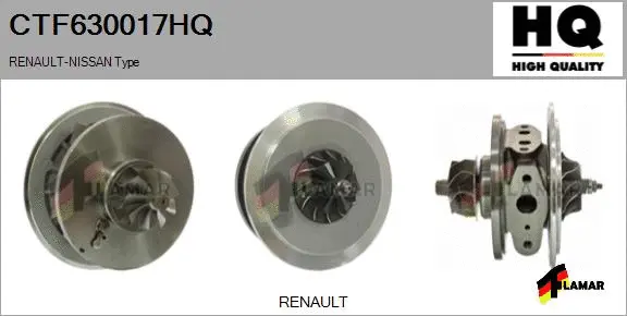 Core assembly, turbocharger (CTF630017HQ)