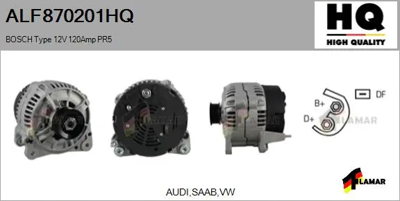 Alternator (ALF870201HQ)