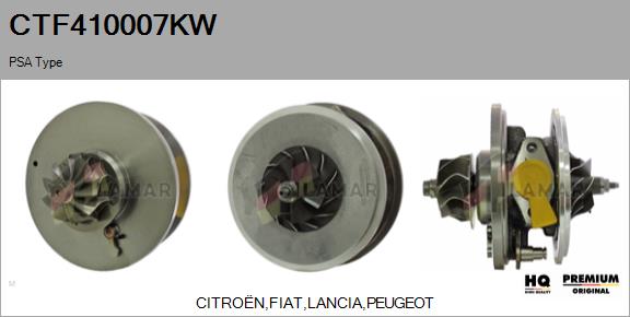 Core assembly, turbocharger (CTF410007KW)