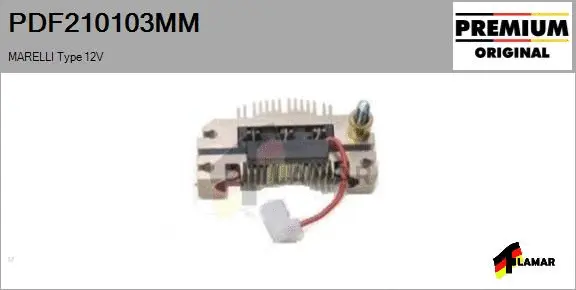 Rectifier, alternator (PDF210103MM)