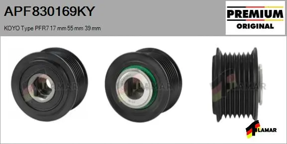 Belt Pulley, alternator (APF830169KY)