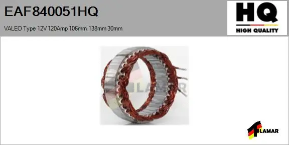 Stator, alternator (EAF840051HQ)