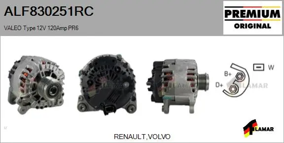 Alternator (ALF830251RC)