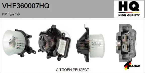 Interior Blower (VHF360007HQ)