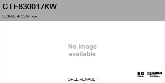 Core assembly, turbocharger (CTF830017KW)