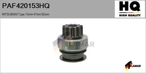 Pinion, starter (PAF420153HQ)