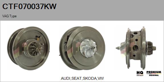 Core assembly, turbocharger (CTF070037KW)