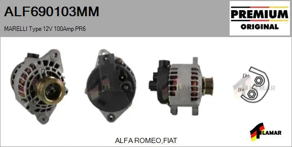 Alternator (ALF690103MM)