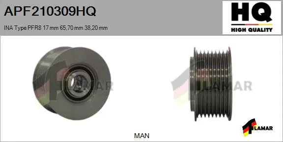 Belt Pulley, alternator (APF210309HQ)