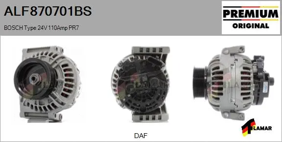 Alternator (ALF870701BS)