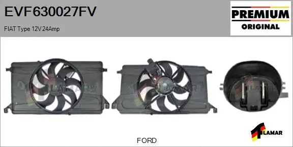 Electric Motor, radiator fan (EVF630027FV)