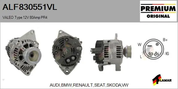 Alternator (ALF830551VL)