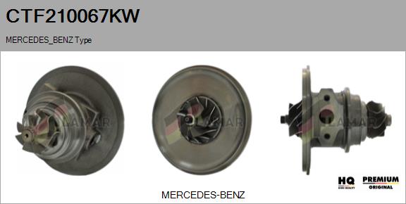 Core assembly, turbocharger (CTF210067KW)