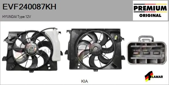 Electric Motor, radiator fan (EVF240087KH)