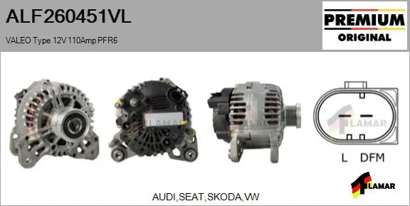 Alternator (ALF260451VL)