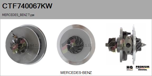 Core assembly, turbocharger (CTF740067KW)